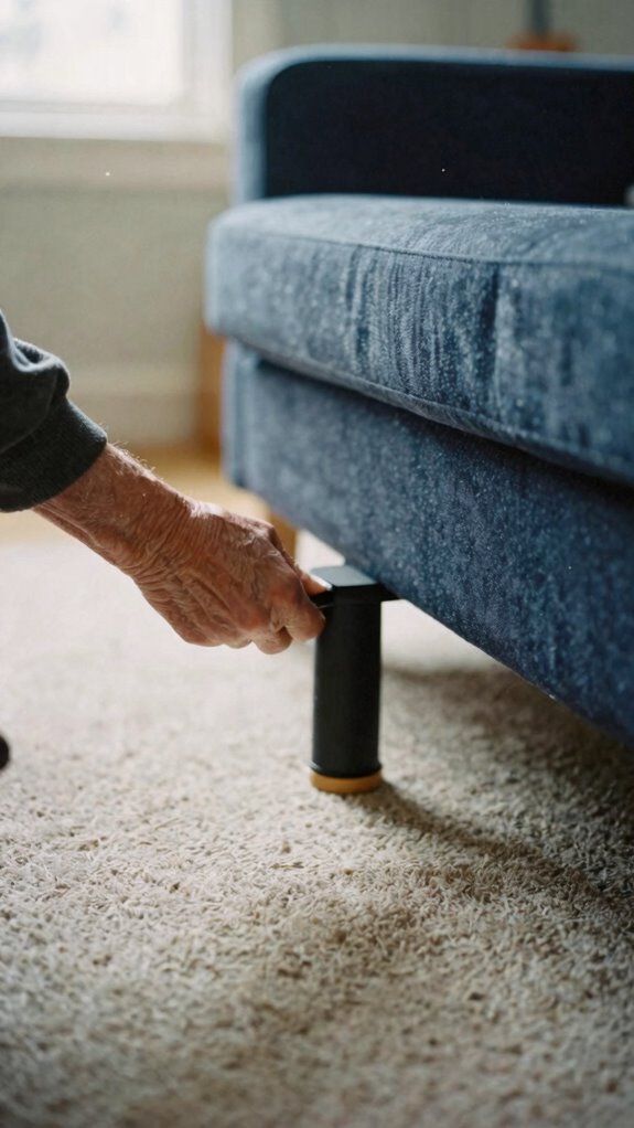 contrast enhances sofa visibility