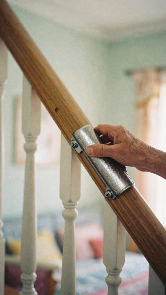 secure durable handrails protect