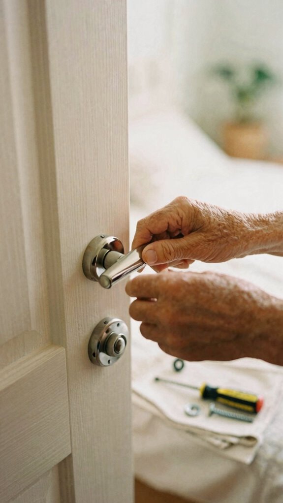senior friendly door hardware installation