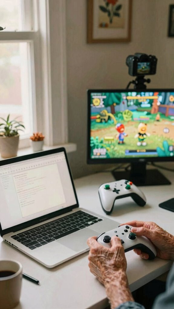senior gaming tech troubleshooting