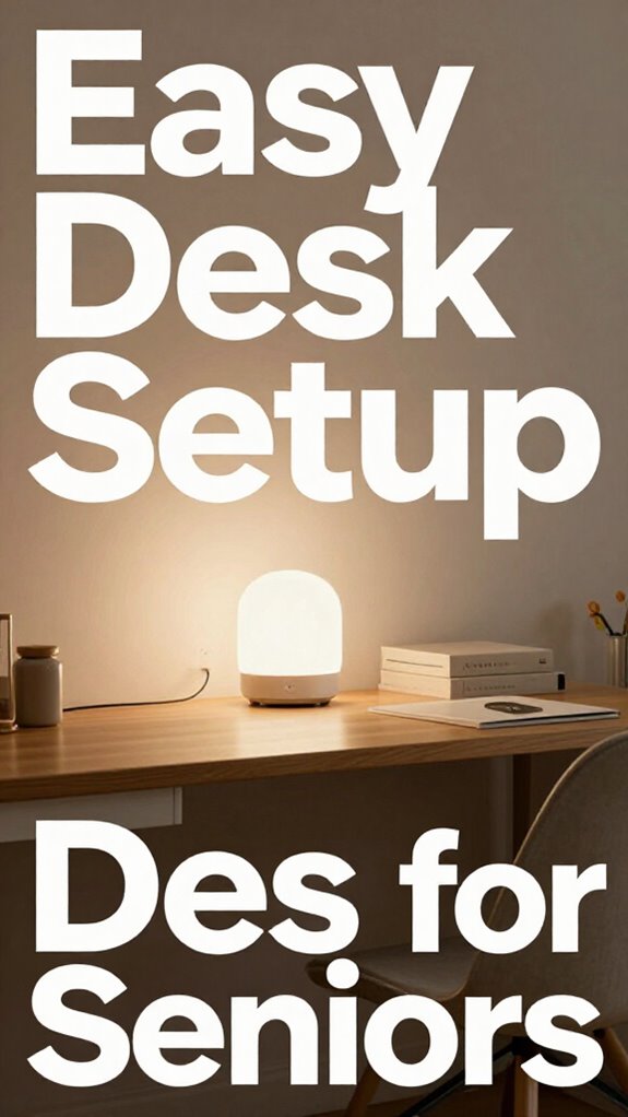 senior living desk setup