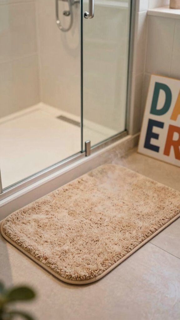 smart slip resistant bathroom mats