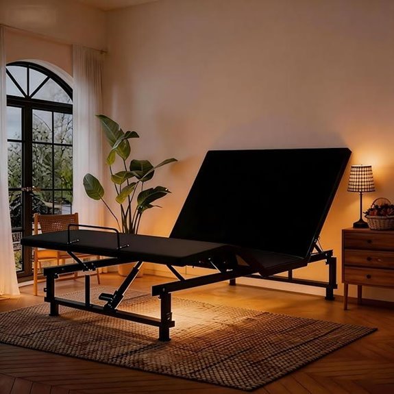 KEIKI Queen Adjustable Bed Frame with USB Ports