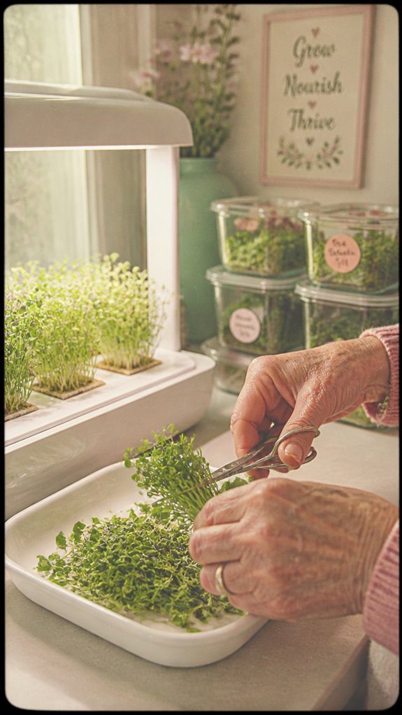 easy senior microgreen gardening