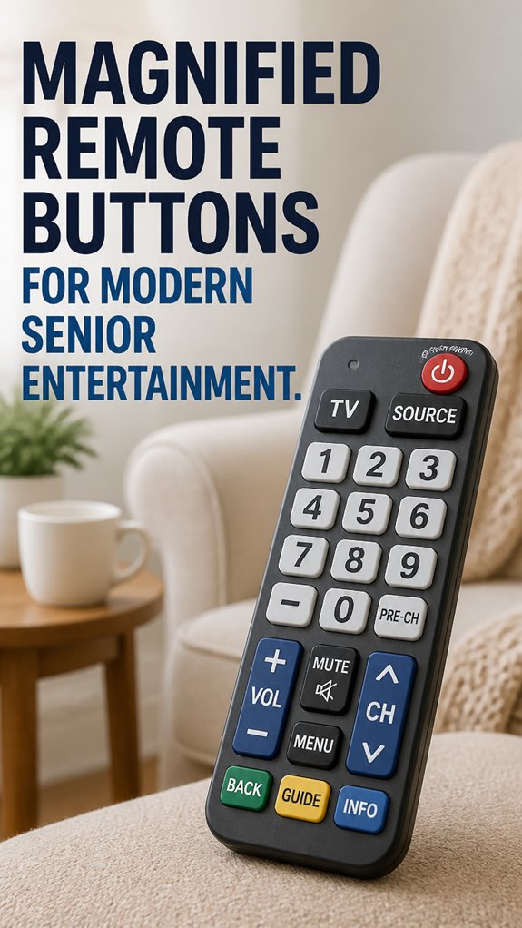 large remote control buttons