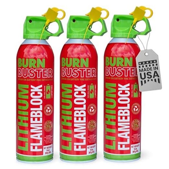 Lithium-Ion Fire Extinguishing Gel 3-Pack