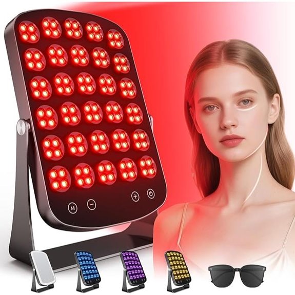 Red Light Therapy Panel with 4-Color Modes