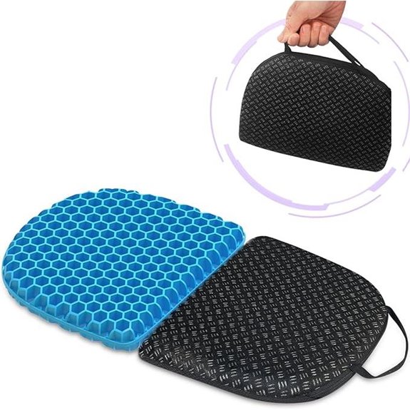 Foldable Gel Seat Cushion for Travel and Pressure Relief