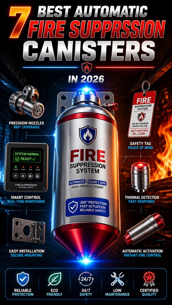 top automatic fire canisters