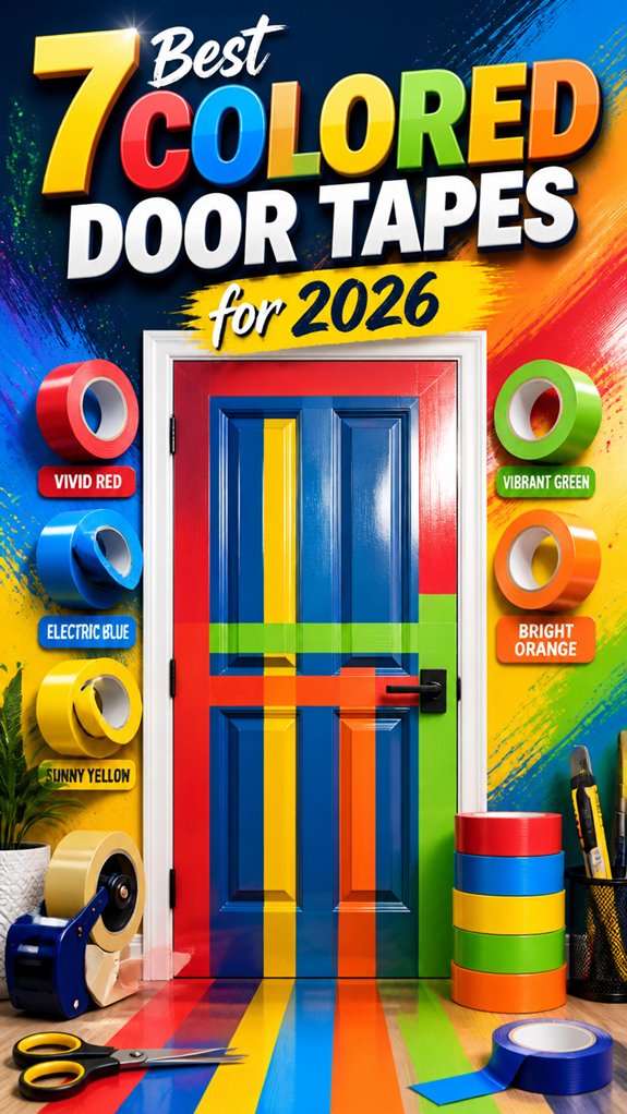 top colored door tape selections