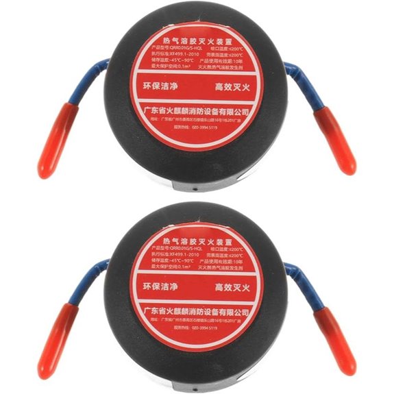 Kichvoe 2pcs Auto Fire Extinguisher Stickers
