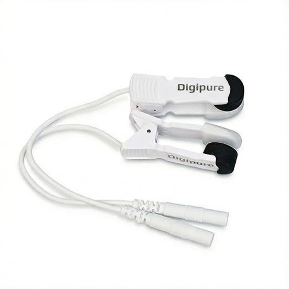 Electrode Clips with Wire and Rubber Heads 2 Pieces